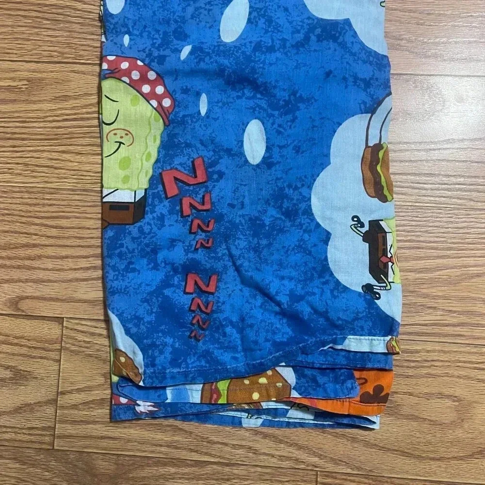 y2k Spongebob Flat Twin Bed Sheet